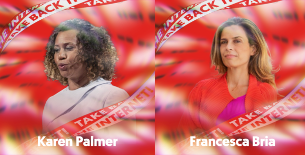 De keynote sprekers van conferentiedag 1: Karen Palmer en Francesca Bria